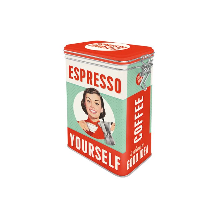 Säilytyspurkki klipsillä Espresso Yourself