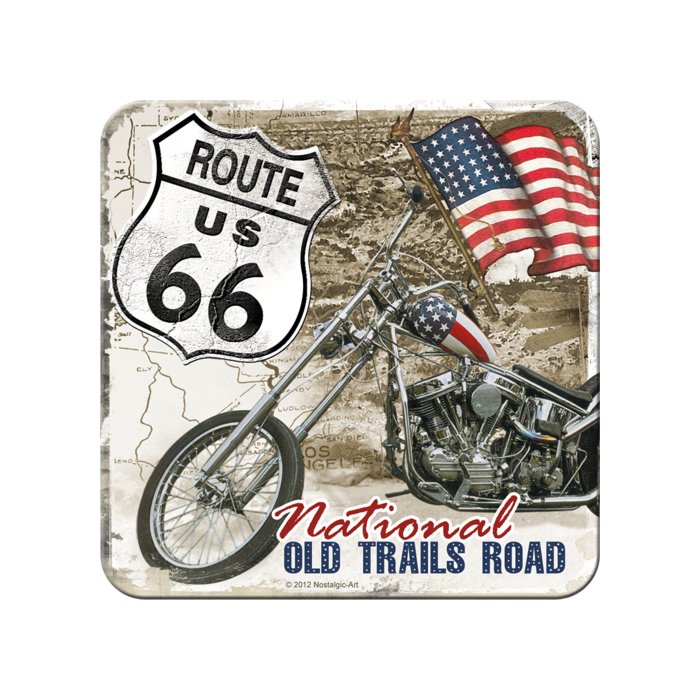 Retro Lasinalunen / 1kpl / Route 66 Old Trails Road