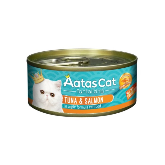 Aatas Cat Tantalizing Tuna & Salmon / tuunikala ja lõhega konserv kassidele 80g