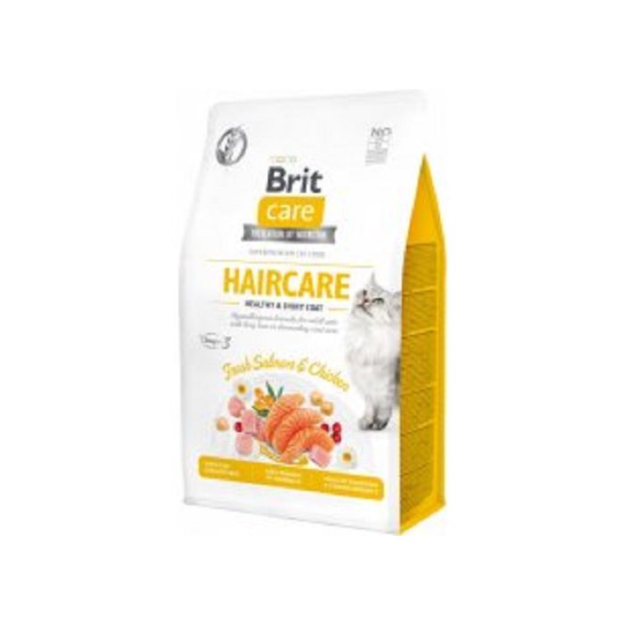 Brit Care Cat Grain Free Haircare Healthy & Shiny /lõhe ja kanaga 400g
