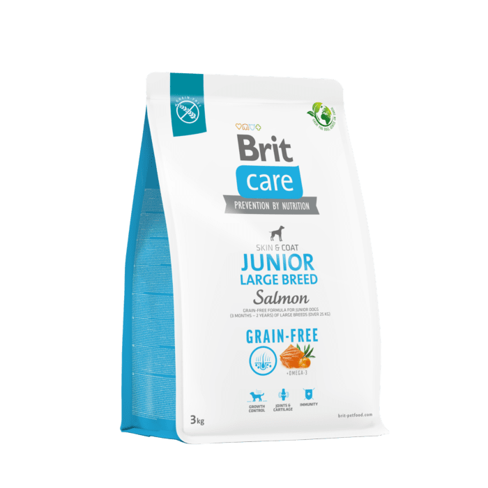 Brit Care Grain-Free Junior Large Breed Salmon koeratoit 3kg