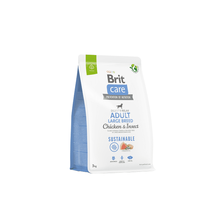 Brit Care Sustainable Adult Large Breed Chicken&Insect koeratoit  3kg