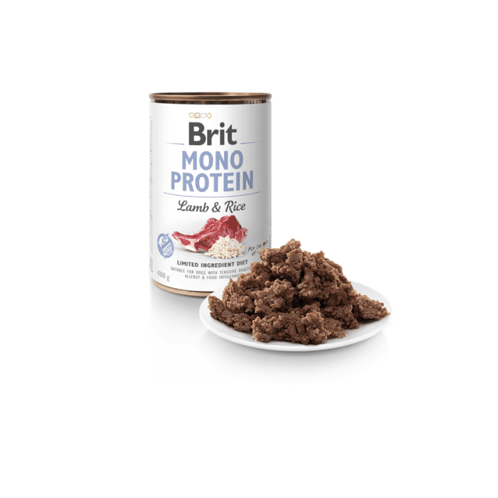 Brit Mono Protein Lamb & Rice konserv koertele 400g