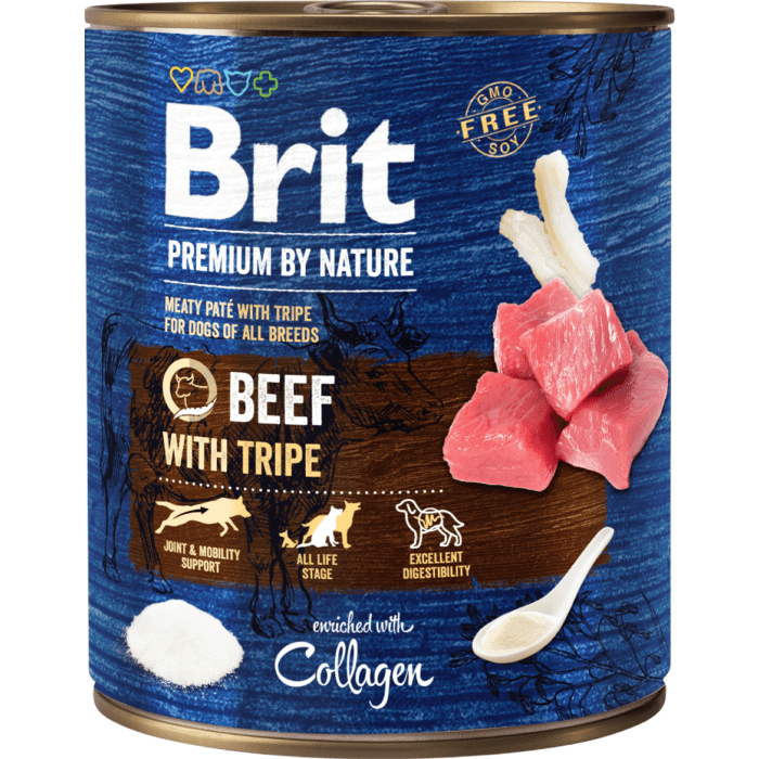 Brit Premium by Nature konserv veiseliha ja rupskitega / 800g