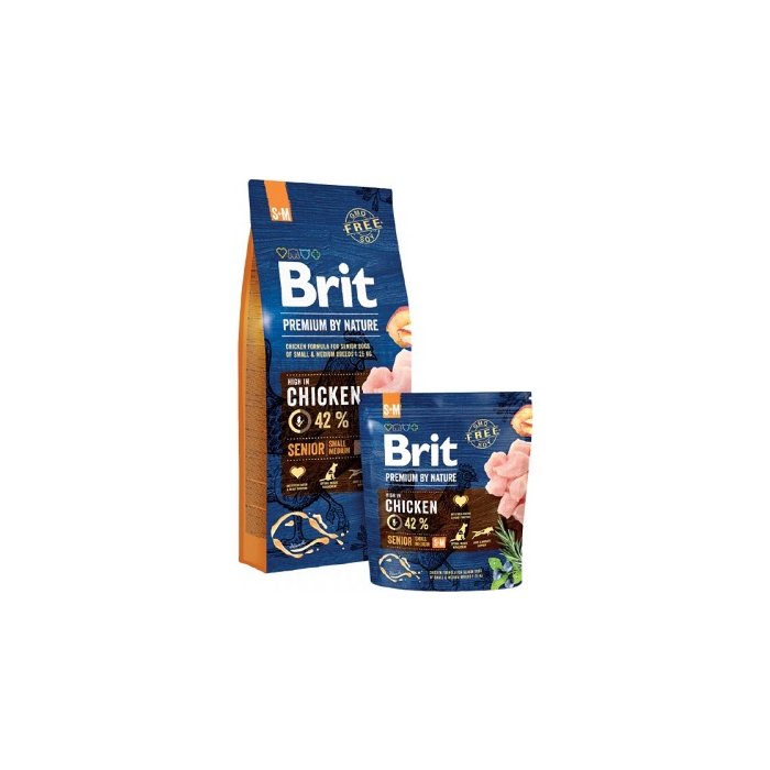Brit Premium by Nature Senior S+M koeratoit / 3kg