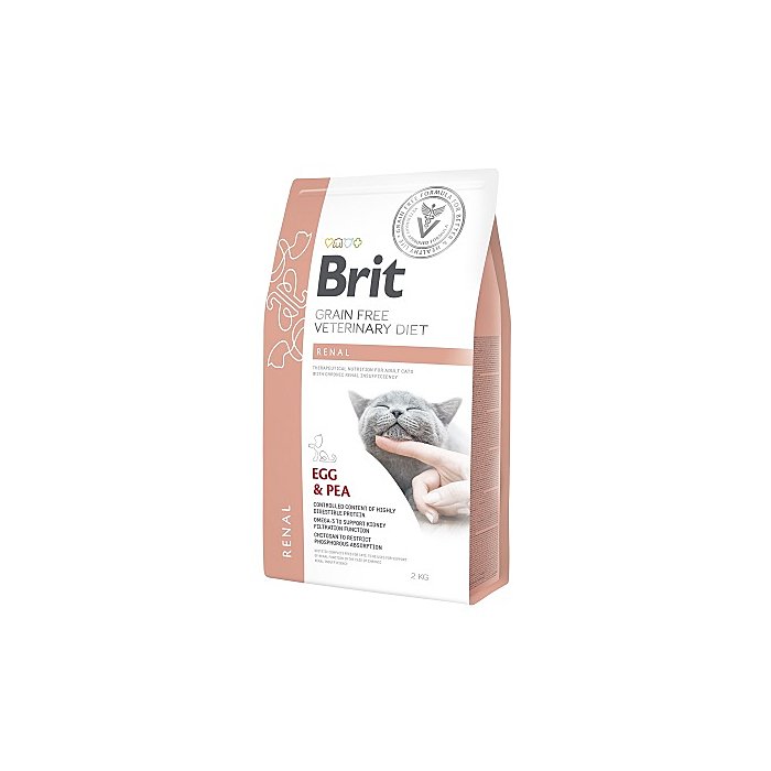 Brit Veterinary Diet Renal / neerude talitlust toetav kassitoit 2kg