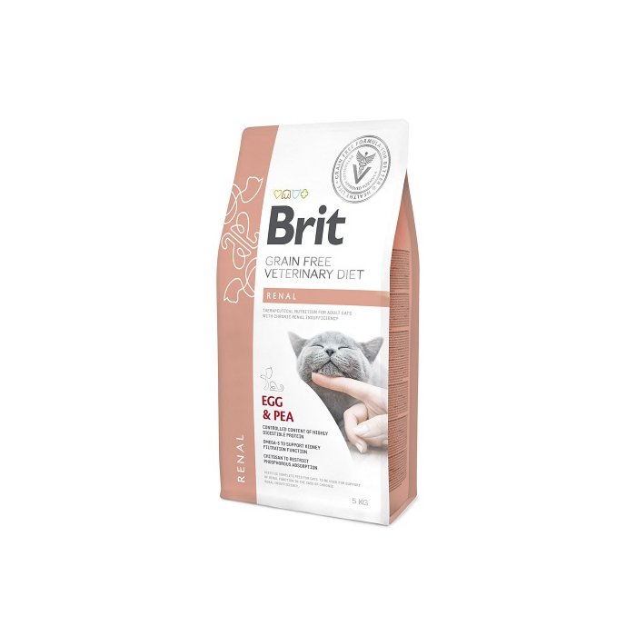 Brit Veterinary Diet Renal / neerude talitlust toetav kassitoit 5kg