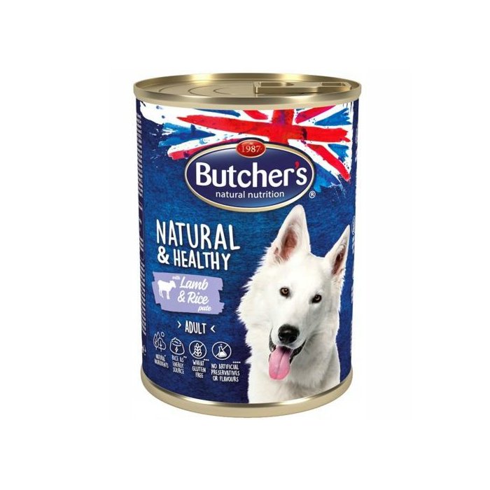 Butchers koera pasteet Natural & Healthy lammas-riis / 1200g