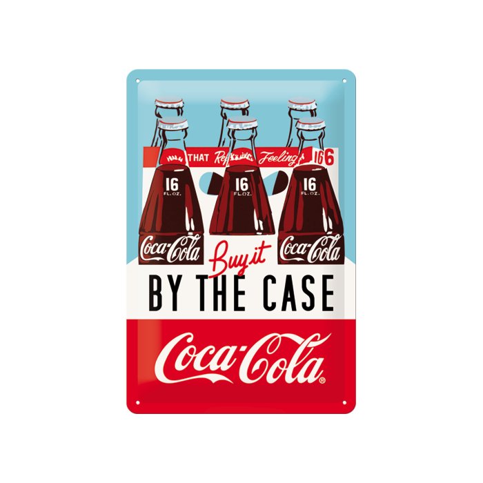 Metallplaat 20x30cm / Coca-Cola Buy it by the case / KO