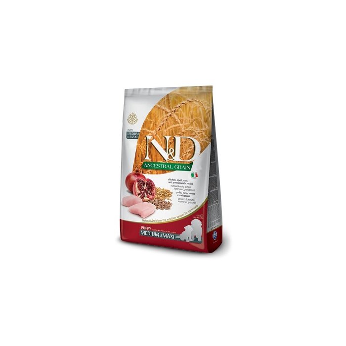 Farmina N&D Ancestral Grain Pomegranate & Chicken Puppy Maxi 12kg