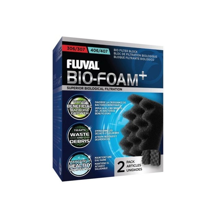 Filtrielement Bio-Foam+ filtrile Fluval 306/307 406/407 2tk must A237