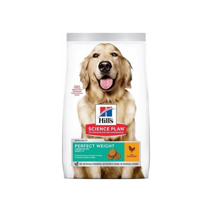 Hill's Science Plan Canine Adult Perfect Weight Large Breed koeratoit / 12kg