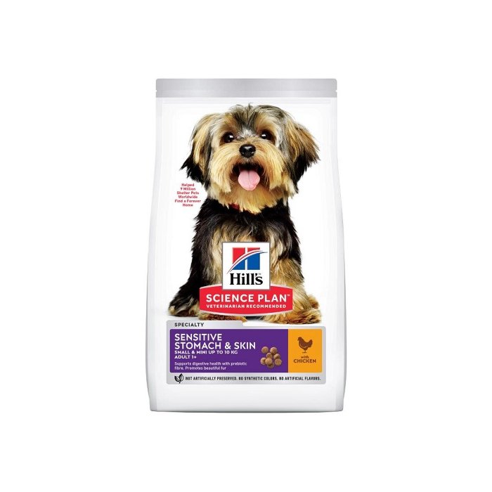 Hill´s SP Canine Adult Small&Mini Sensitive Skin/Stomach koeratoit / 1,5kg