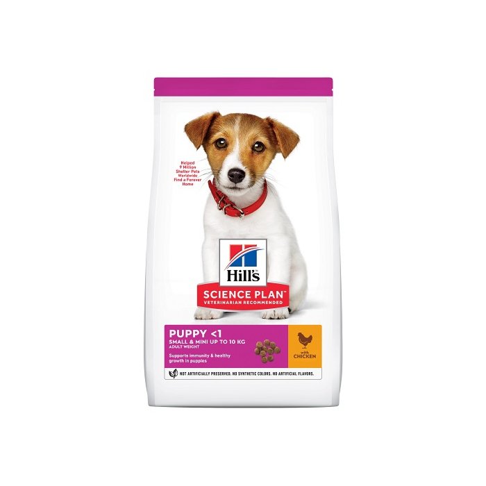 Hill´s SP Canine Puppy Small & Mini Chicken koeratoit / 1,5kg 