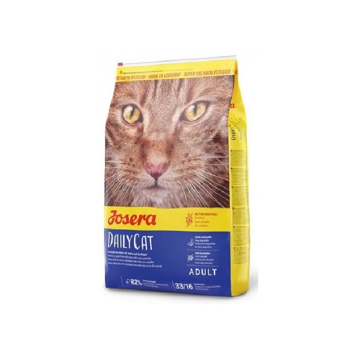 Josera DailyCat karvapallide vastane kuivtoit kassidele / 10kg