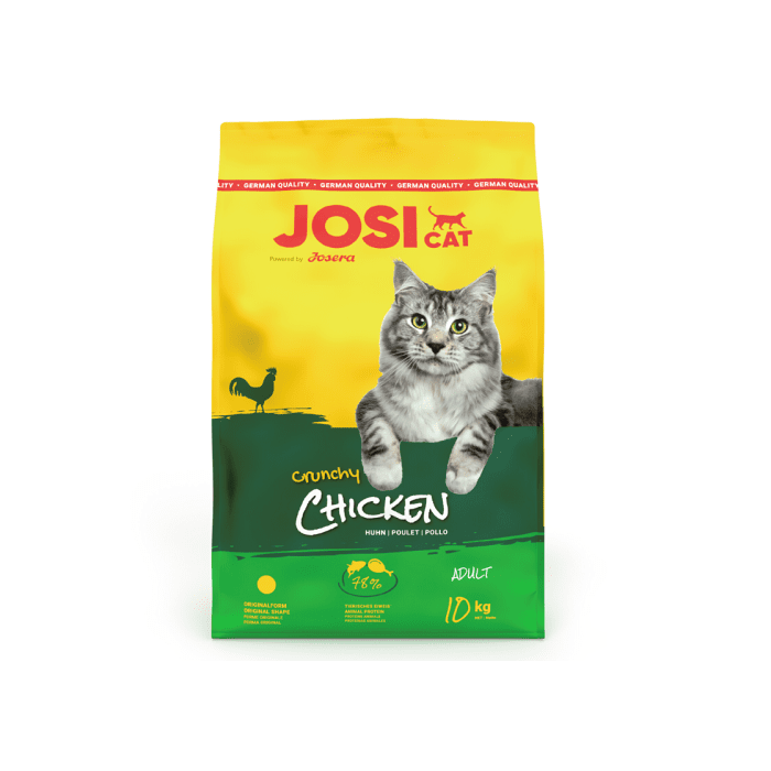 Josera JosiCat Crunchy Chicken täistoit täiskasvanud kassidele / 10kg