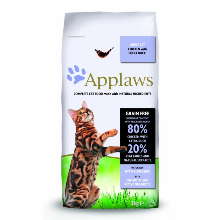 Kuivtoit Applaws  täiskasvanud kassidele kana- ja pardilihaga / 2kg