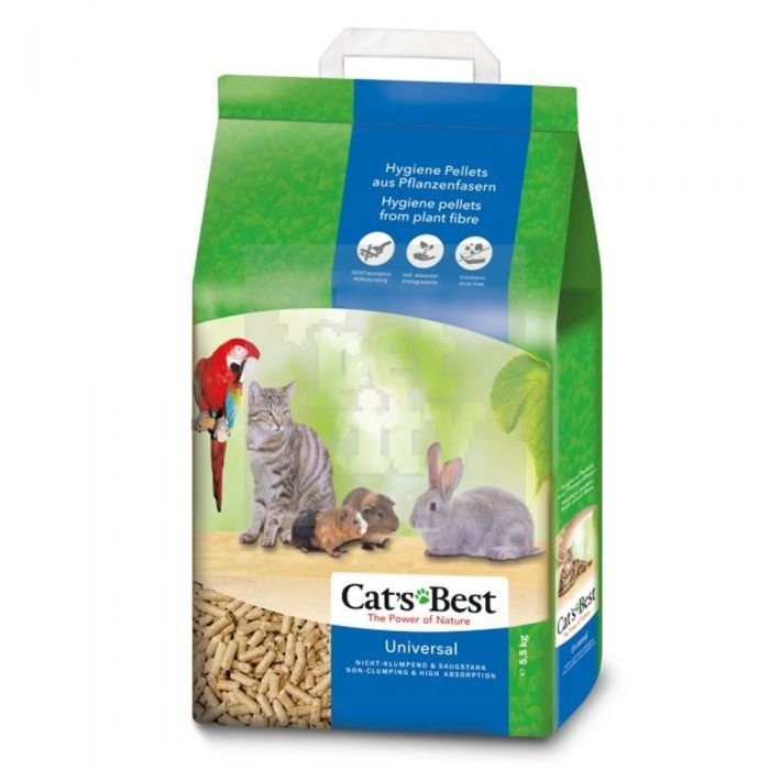 Biolagundatav allapanu kassidele,närilistele.lindudele Cat's best Universal / 20l ehk 11kg