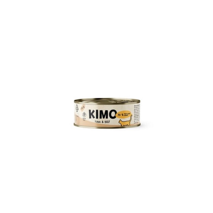 Kimo Tuna & Beef /  tuunikala, veise ja riisiga konserv kassidele 70g