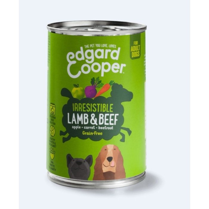 Edgard Cooper koerakonserv lamba- ja veiselihaga / 400g