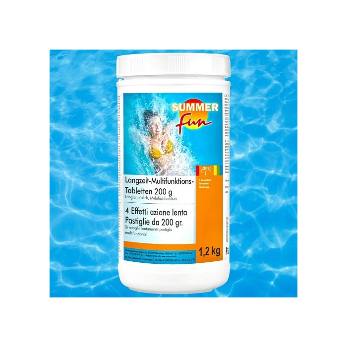 Kloori tablet ujumisbasseini skimmerisse / 1,2kg