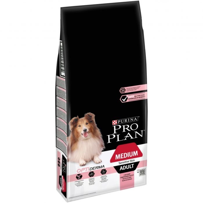 Pro Plan Adult Medium koeratoit tundlikule nahatüübile lõhega / 14kg