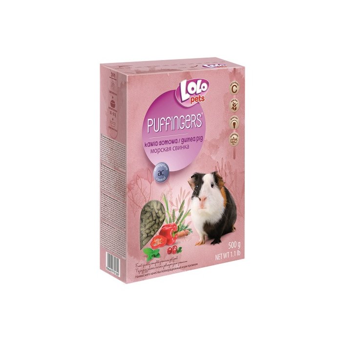 LoLo Pets Puffingers täissööt merisigadele 500g