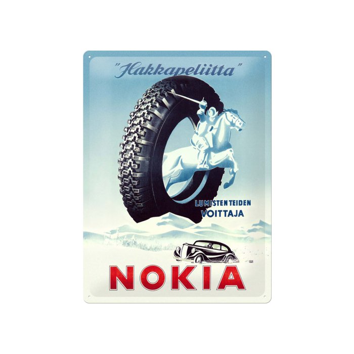 Metallplaat 30x40cm / Nokia Hakkapeliitta