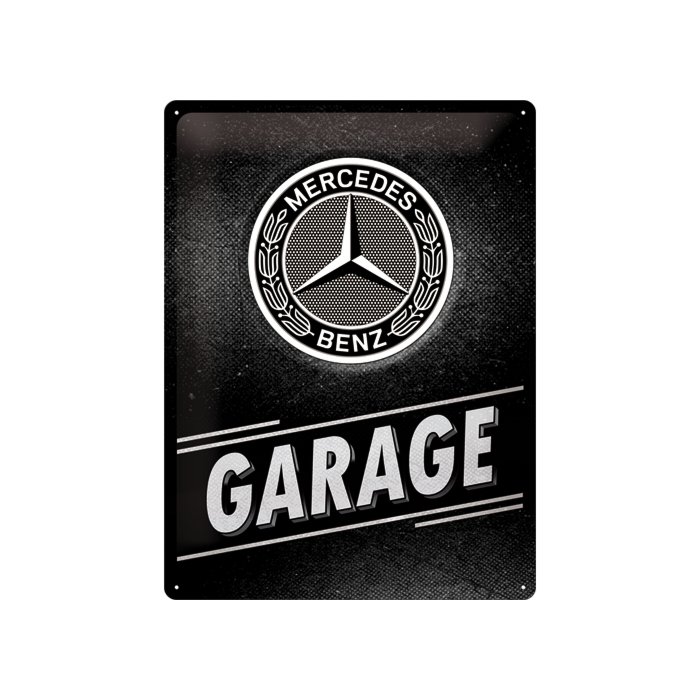 Metallplaat 30x40cm / Mercedes-Benz - Garage