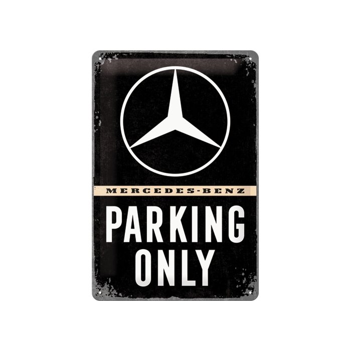 Metallplaat 20x30cm / Mercedes-Benz Parking Only