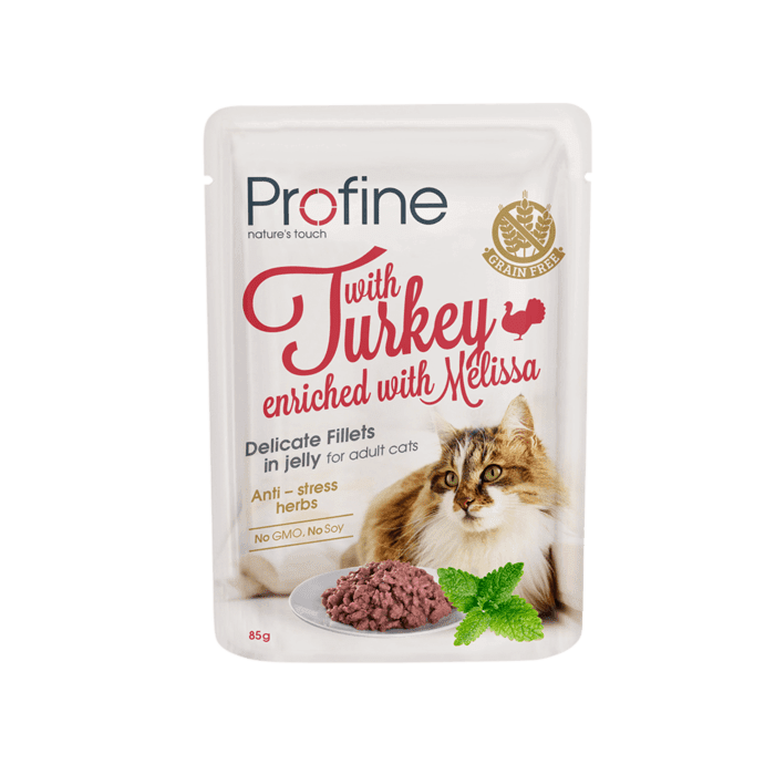 Profine Cat Pouch Turkey in Jelly märgtoit kassidele 85g