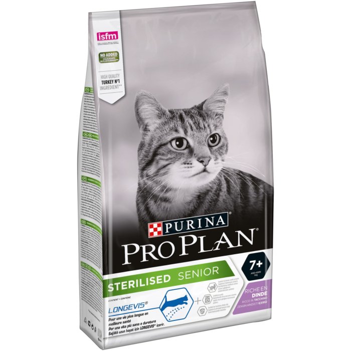 Pro Plan Cat Sterilised 7+ kassitoit kalkuniga / 1,5kg