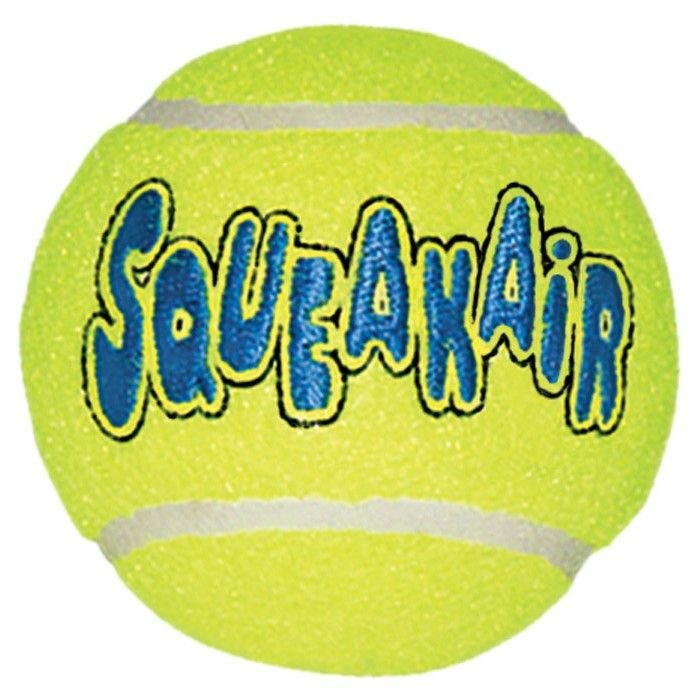 Kong Air Squeakair Ball, piiksuv tennisepallikujuline mänguasi koertele L